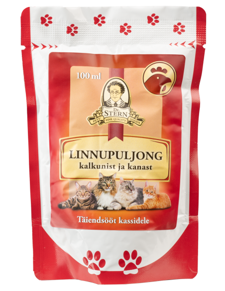 Dr.Stern linnulihapuljong kassile 100ml