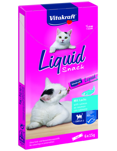 Vitakraft Liquid Snack lõhe ja omega 3 maius...